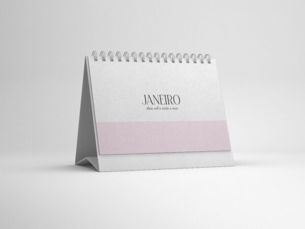 Calendário de Mesa Harmonia 2026 Tamanhos A5 - Arquivo Digital - Imagem 2