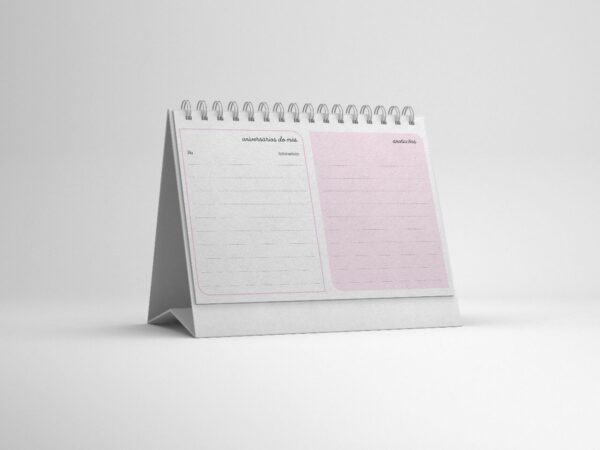 Calendário de Mesa Harmonia 2026 Tamanhos A5 - Arquivo Digital - Imagem 4
