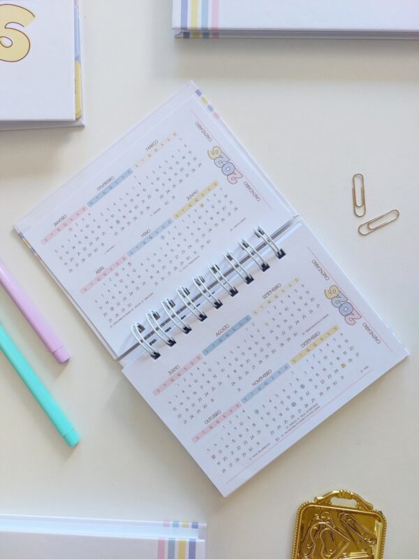 Mini planner Collors 2026 - A6 - Arquivo Digital - Imagem 2