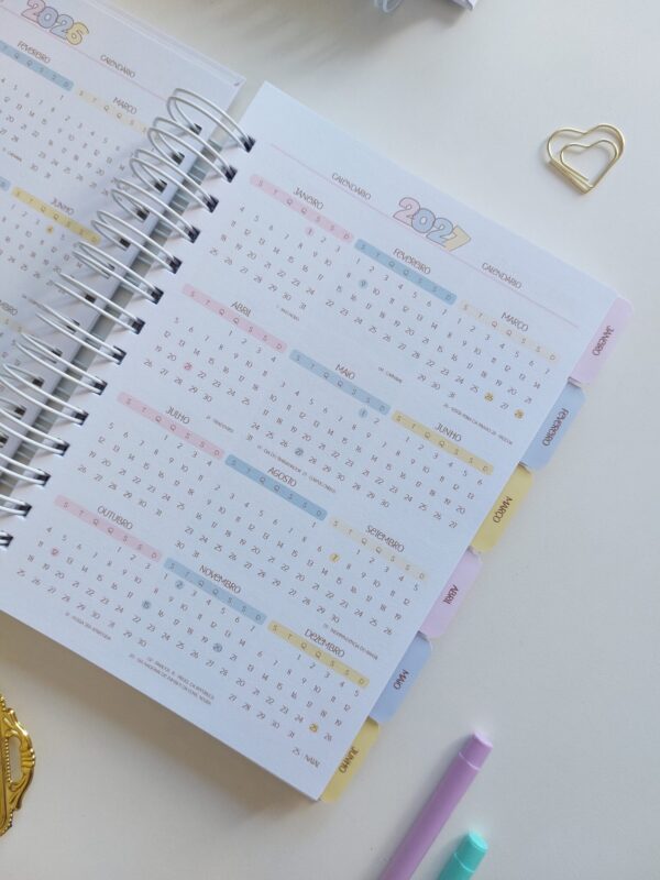 Planner Collors 2026 A5 horizontal pautado - Arquivo Digital - Imagem 14