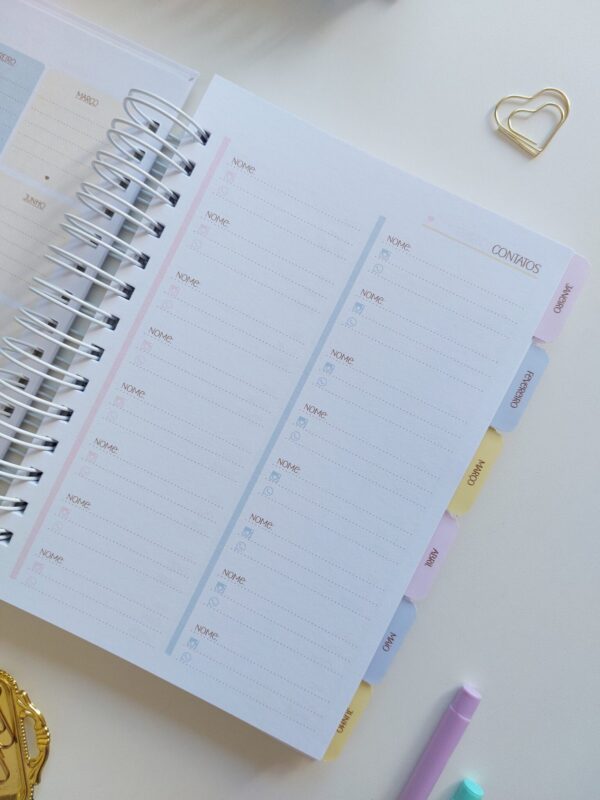 Planner Collors 2026 A5 horizontal pautado - Arquivo Digital - Imagem 12