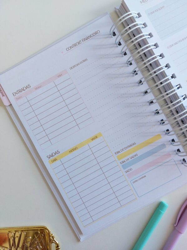 Planner Collors 2026 A5 horizontal pautado - Arquivo Digital - Imagem 11