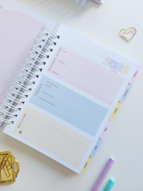 Planner Collors 2026 A5 horizontal pautado - Arquivo Digital - Imagem 10