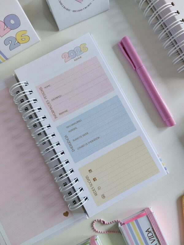 Agenda Collors 2026 - Slim  Arquivo Digital - Imagem 8