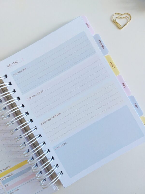 Planner Collors 2026 A5 horizontal pautado - Arquivo Digital - Imagem 6