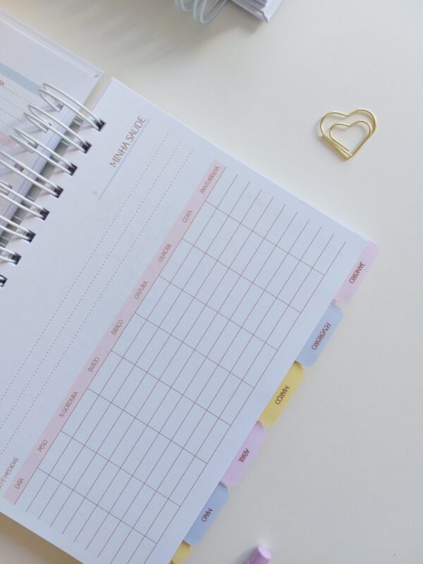 Planner Collors 2026 A5 horizontal pautado - Arquivo Digital - Imagem 5