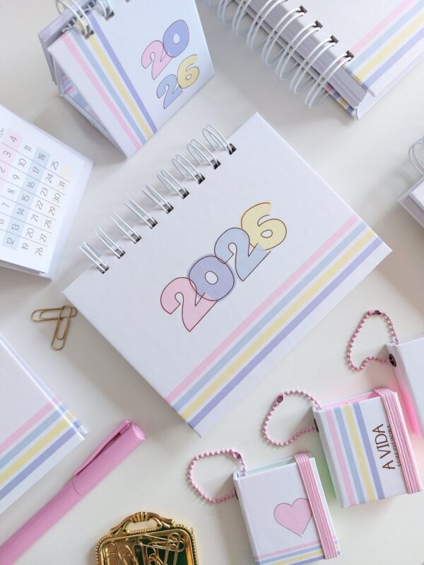 Mini planner Collors 2026 - A6 - Arquivo Digital - Imagem 1