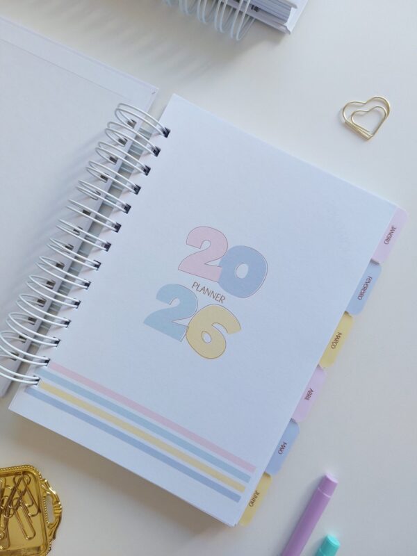 Planner Collors 2026 A5 horizontal pautado - Arquivo Digital - Imagem 4