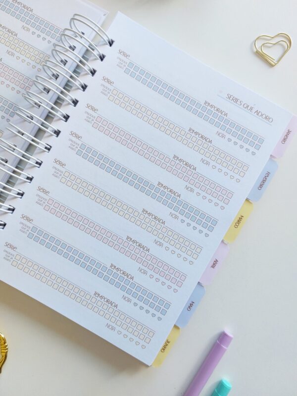 Planner Collors 2026 A5 horizontal pautado - Arquivo Digital - Imagem 2
