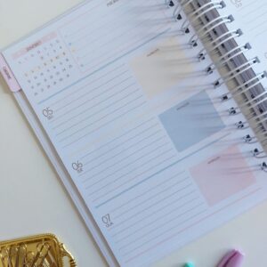 Planner Collors 2026 A5 horizontal pautado - Arquivo Digital
